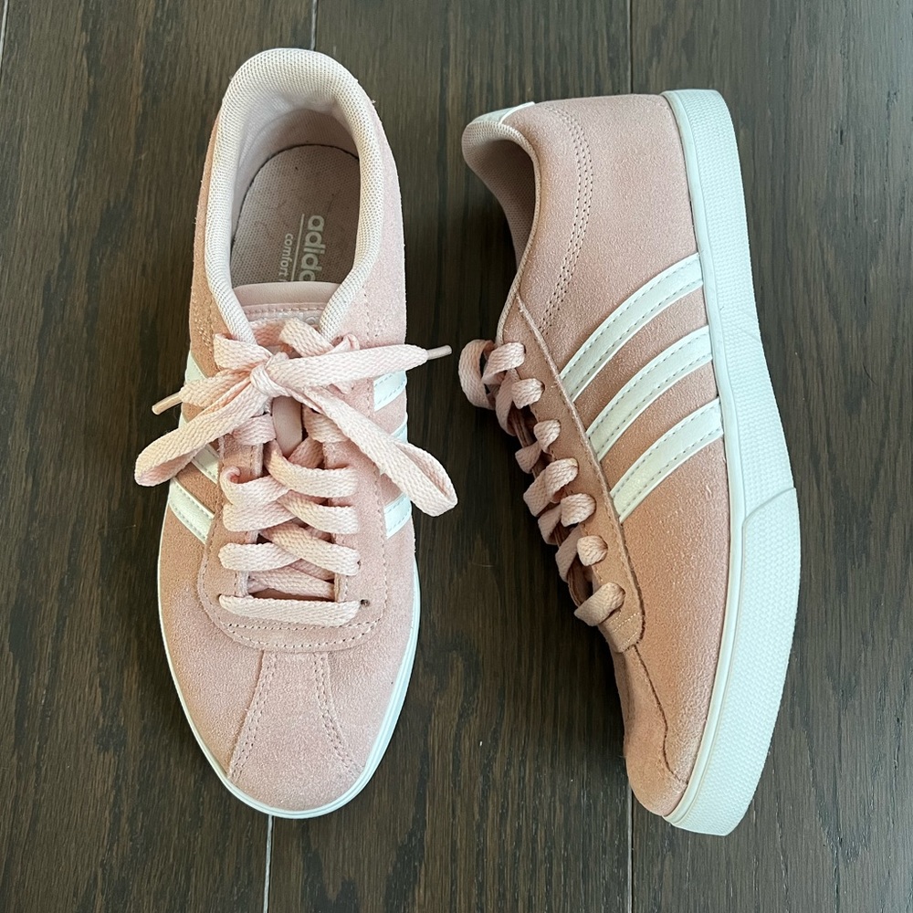 Adidas Pink Suede Sneakers